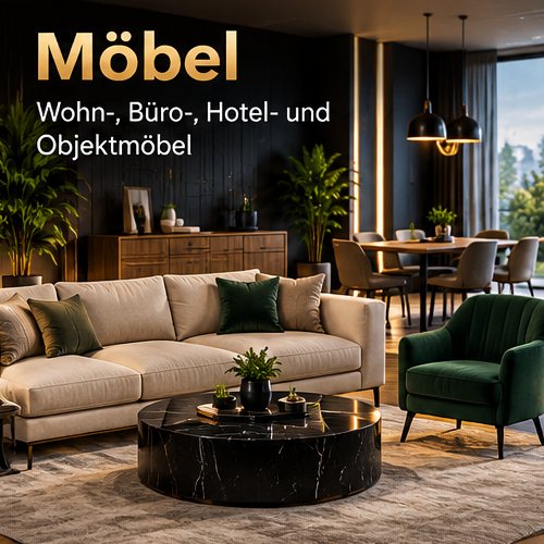 Möbel: Sofa, Sessel, Esstisch